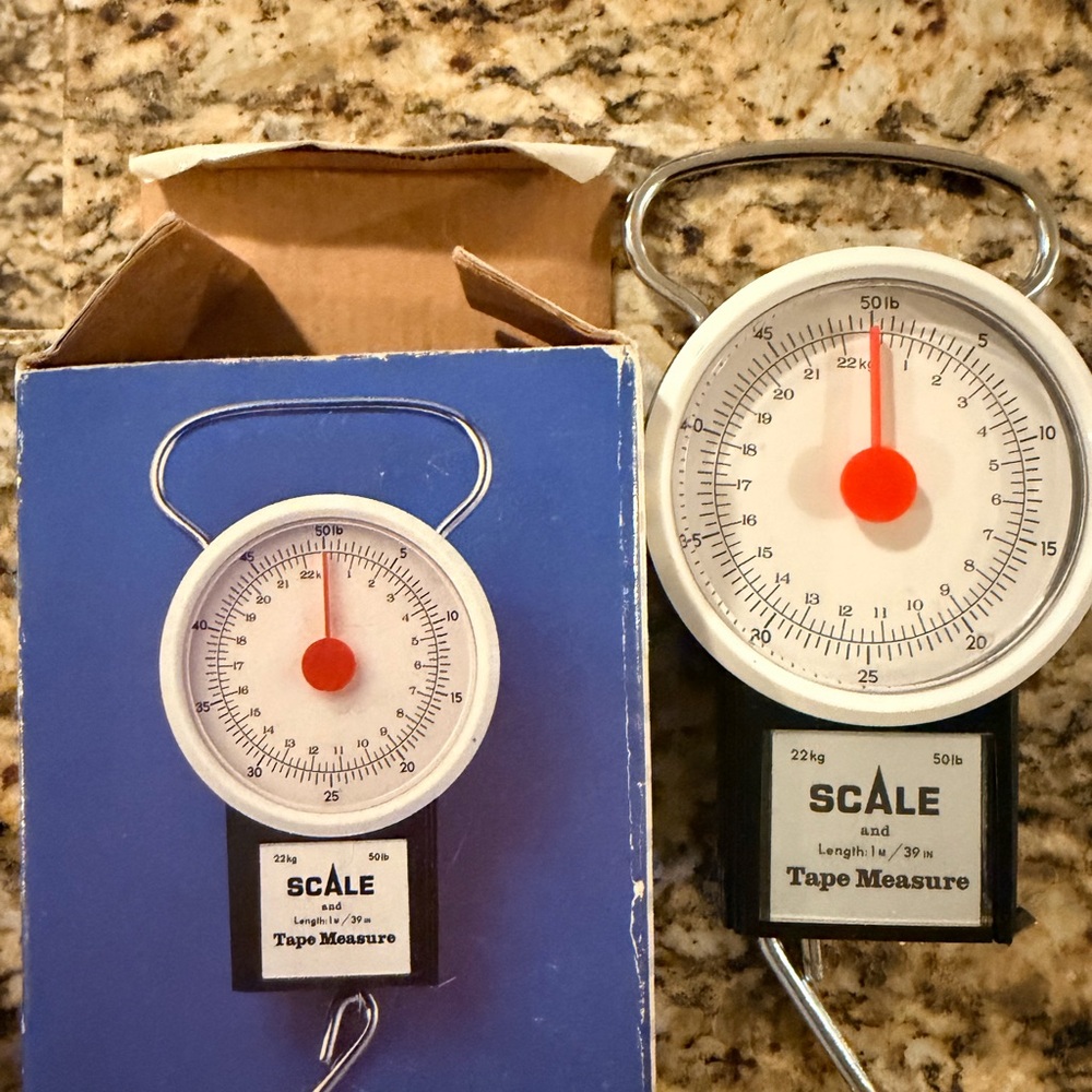 Antique/Vintage Scale Analog weight scale with Tape Measure. New never used.